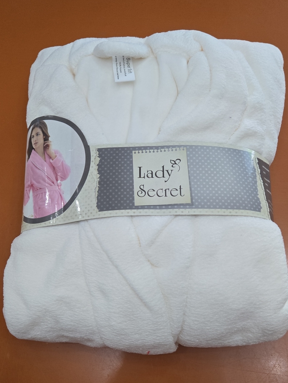 Women’s Plush Cream Bathrobe